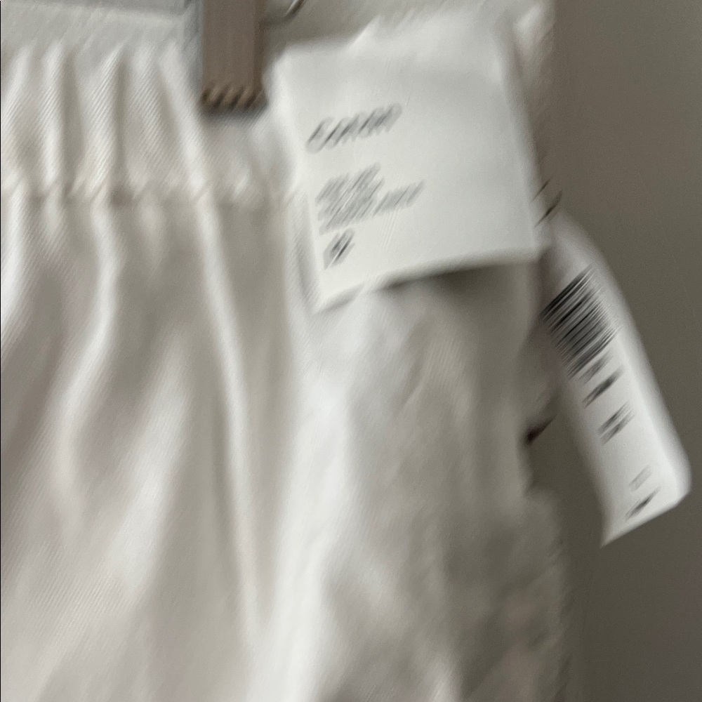 Aritzia Conan trouser White Tailored Linen Pants slim crop work trouser summer - Picture 7 of 10